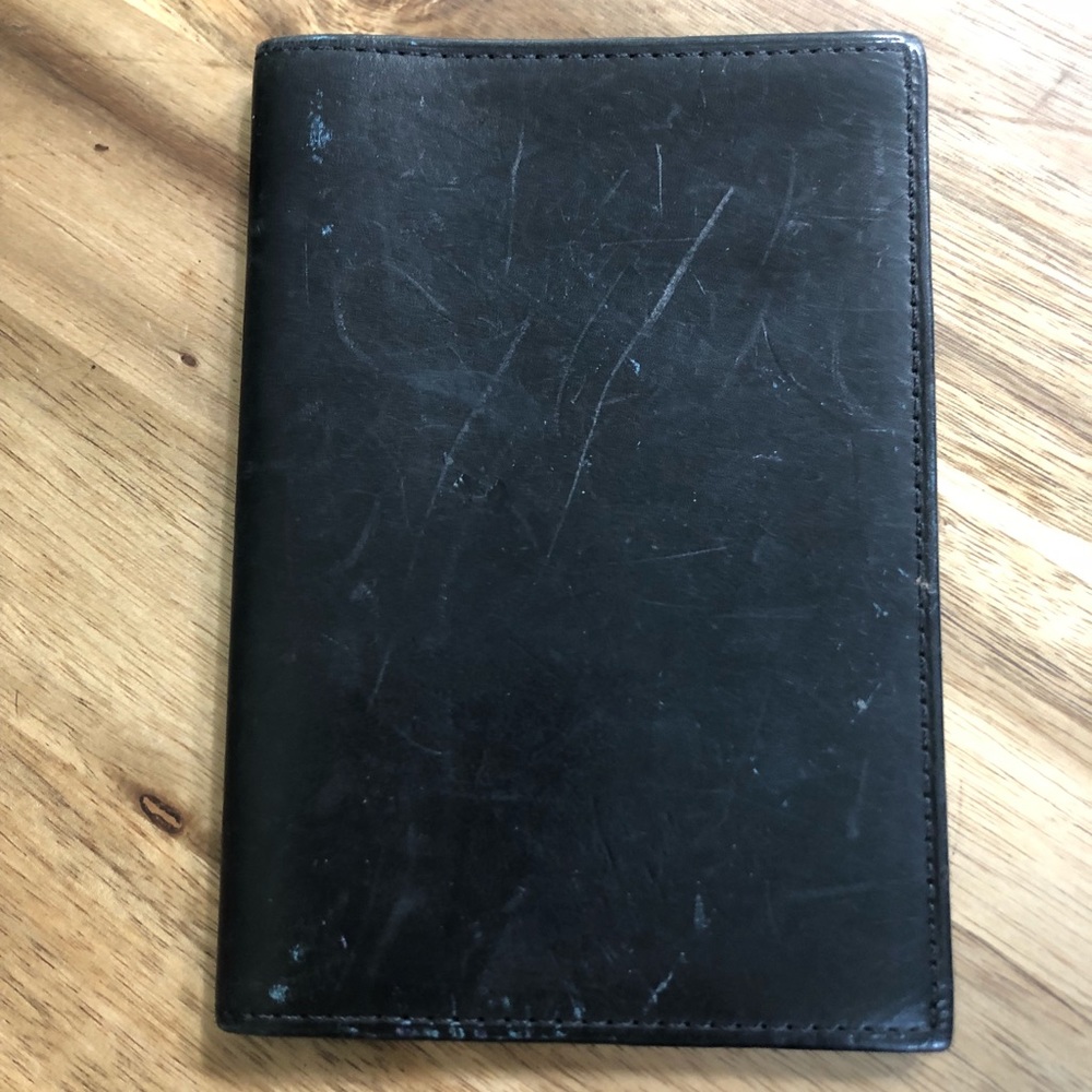 Coach Passport Wallet Case in Black